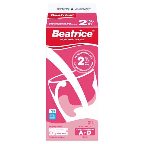 Pack Shot - Beatrice 2% milk