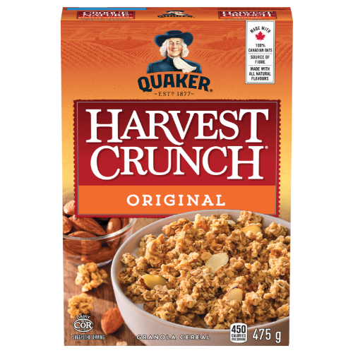 Pack Shot - Quaker Harvest Crunch cereal