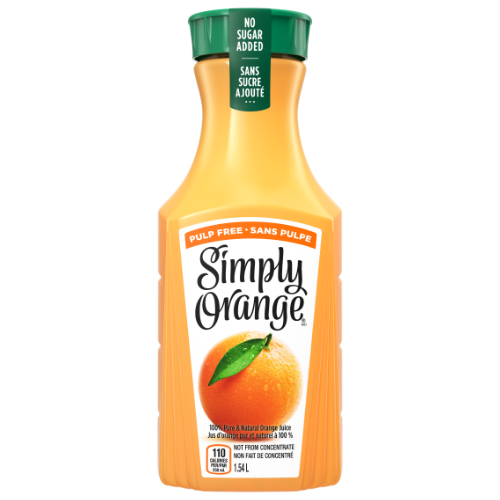 Pack Shot - Simply Orange orange juice