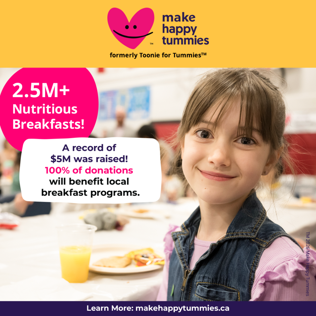 A record of $5M was raised! 100% of donations will benefit local breakfast programs.